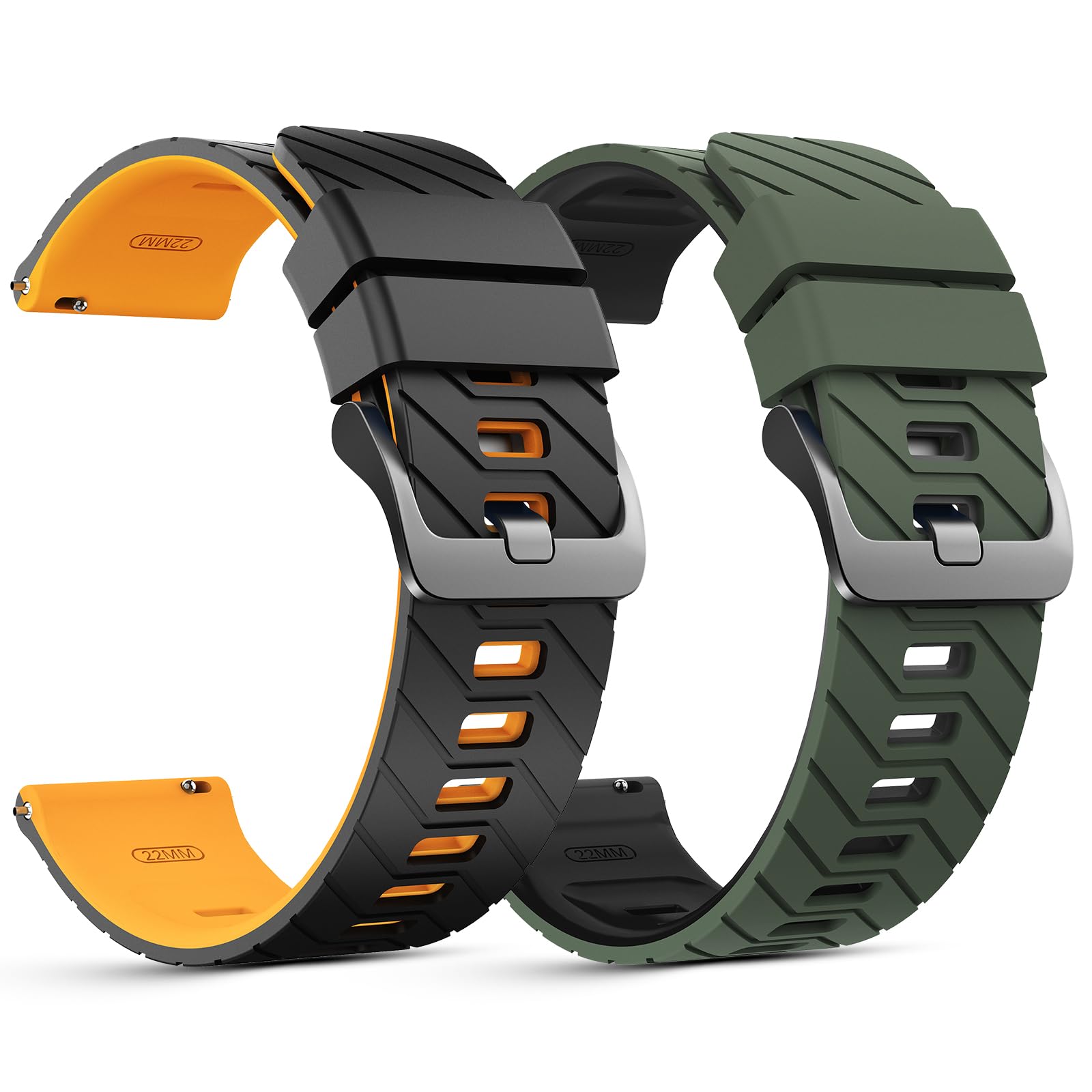 2 Piezas Correas Compatible con Redmi Watch 5 Active/5 Lite & Amazfit Balance/Balance 2, Correa Deportiva de Repuesto, Silicona Suave, Liviano y Transpirable, Impermeable, Liberación Rápida