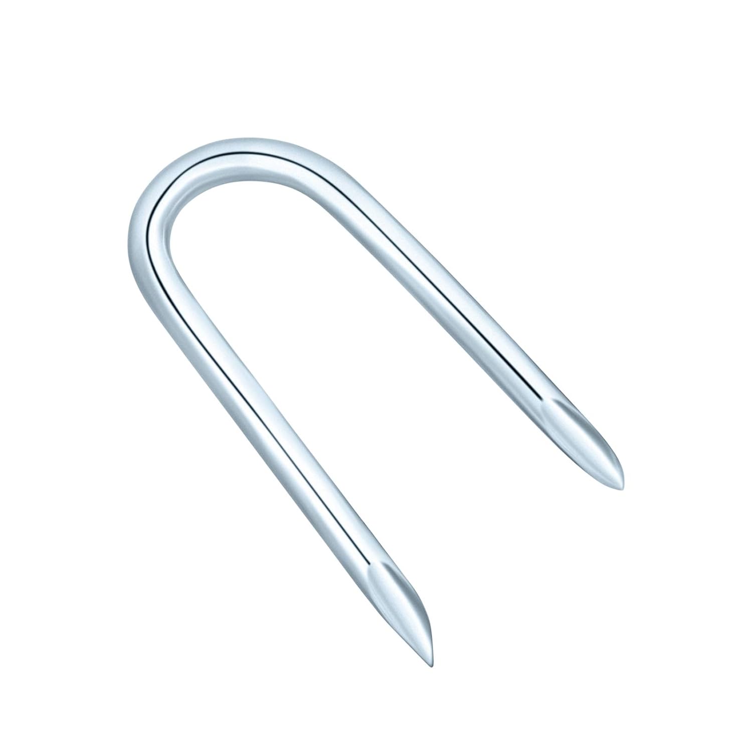 U Nails Netting Staples Staple Nail Fence Shaped Wire Fencing Galvanised 40 mm / 1.6 Inch 200 g (Approx 47 pcs Pack) Heavy Duty Tacks Cable Mesh Clips Garden Masonry Indoor Outdoor