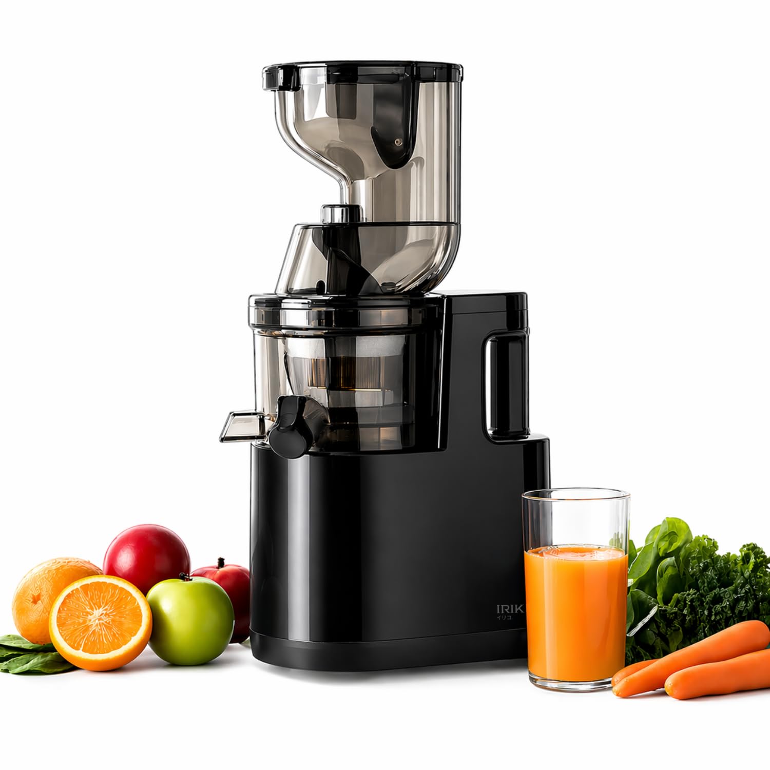 IRIKO Slow Juicer with Wide Feed Chute, BPA-Free, Stainless Steel Filter, Safety Lock, Low Noise, Easy to Clean-image-26