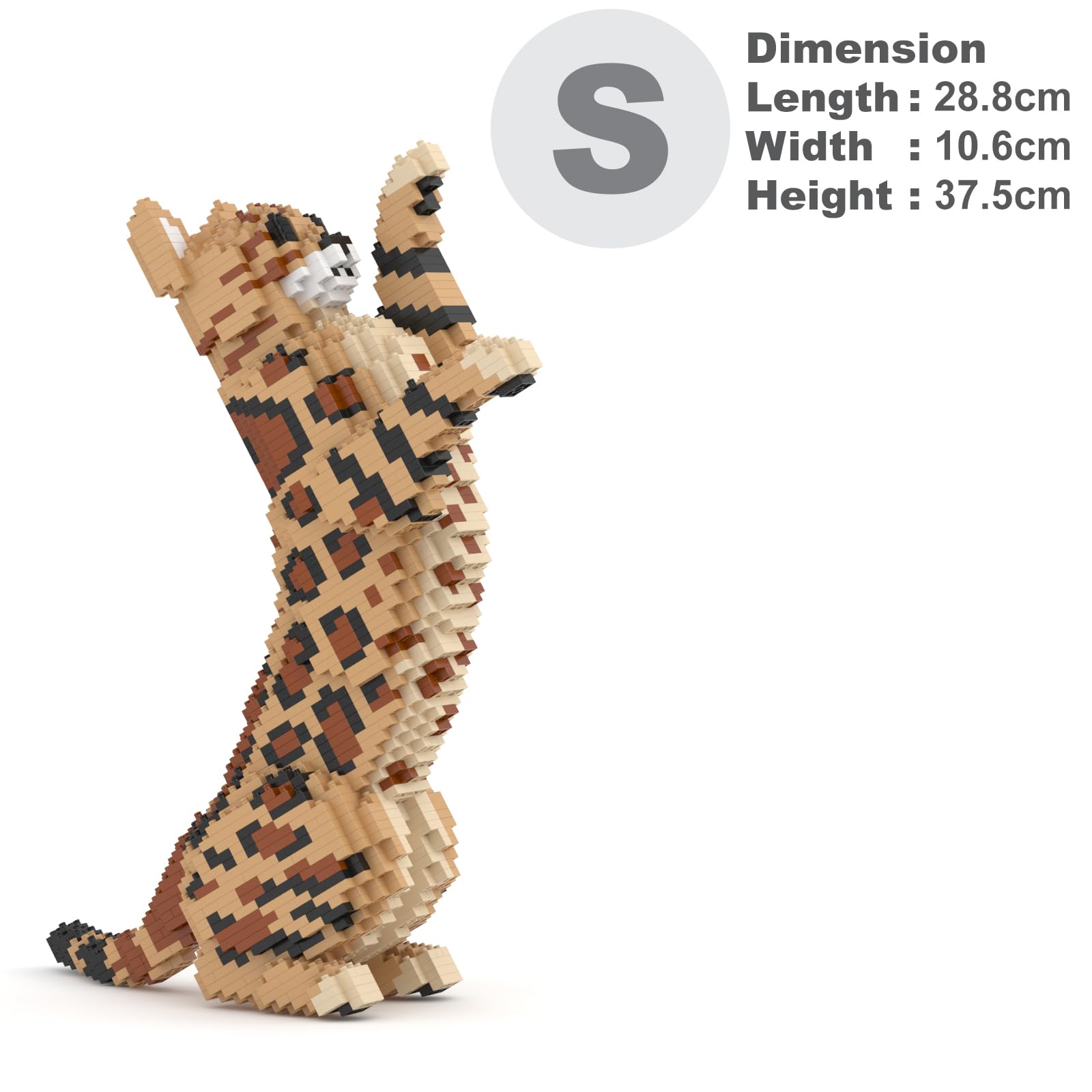 JEKCA Bengal Cat 4-in-1 Pack 01S-M01, Brown, 7.87 x 15.75 x 3.94 inches - Image 2