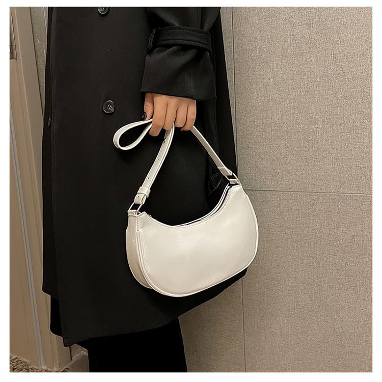 Image of Small Crescent Shoulder Bags for Women, Cute Handbag Mini Clutch Purse Underarm
