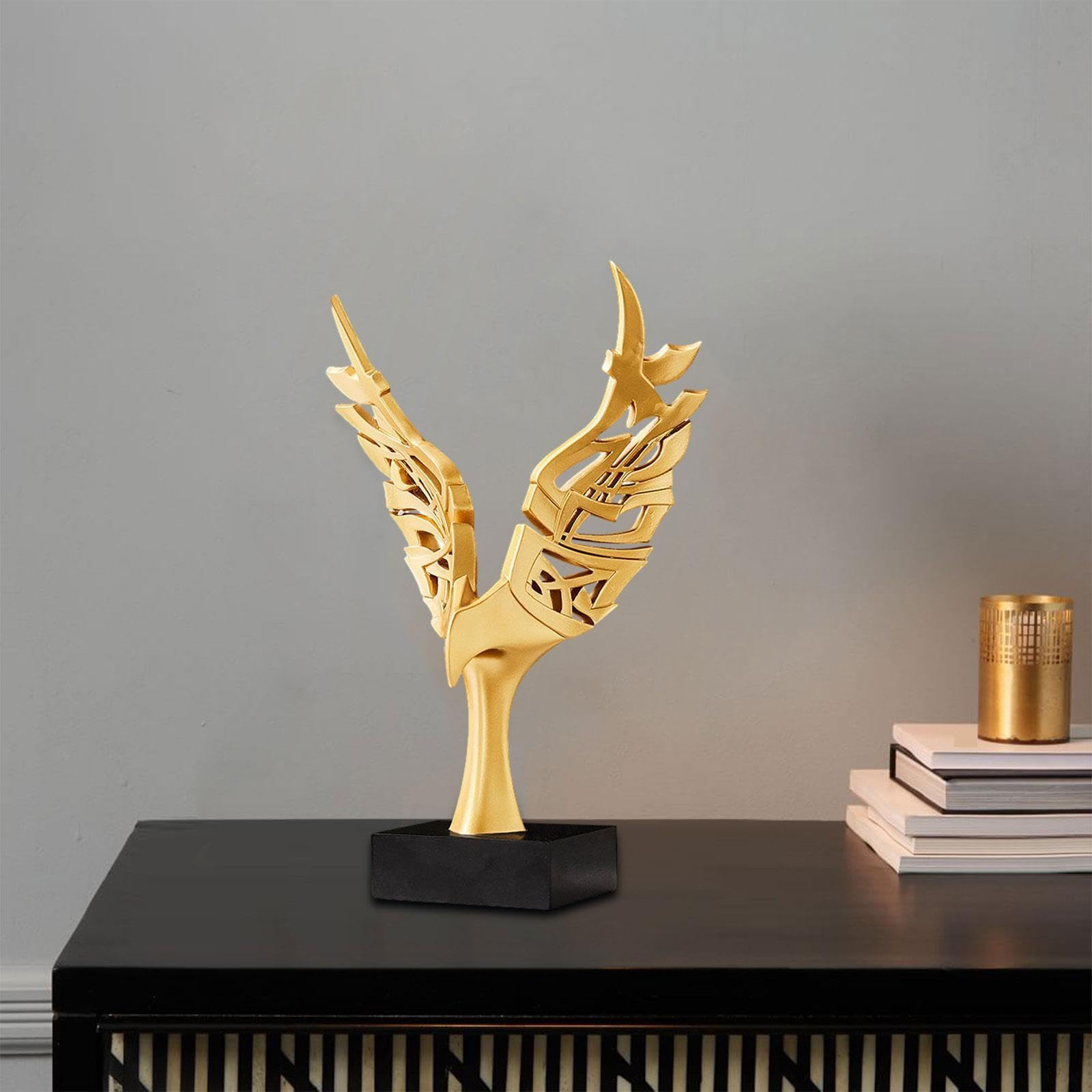ZXQUEGF Statua orła figurka zwierzątko rzemiosło antyczna kolekcjonerska statua z żywicy ozdoba na biurko salon dekoracja do pokoju dziennego