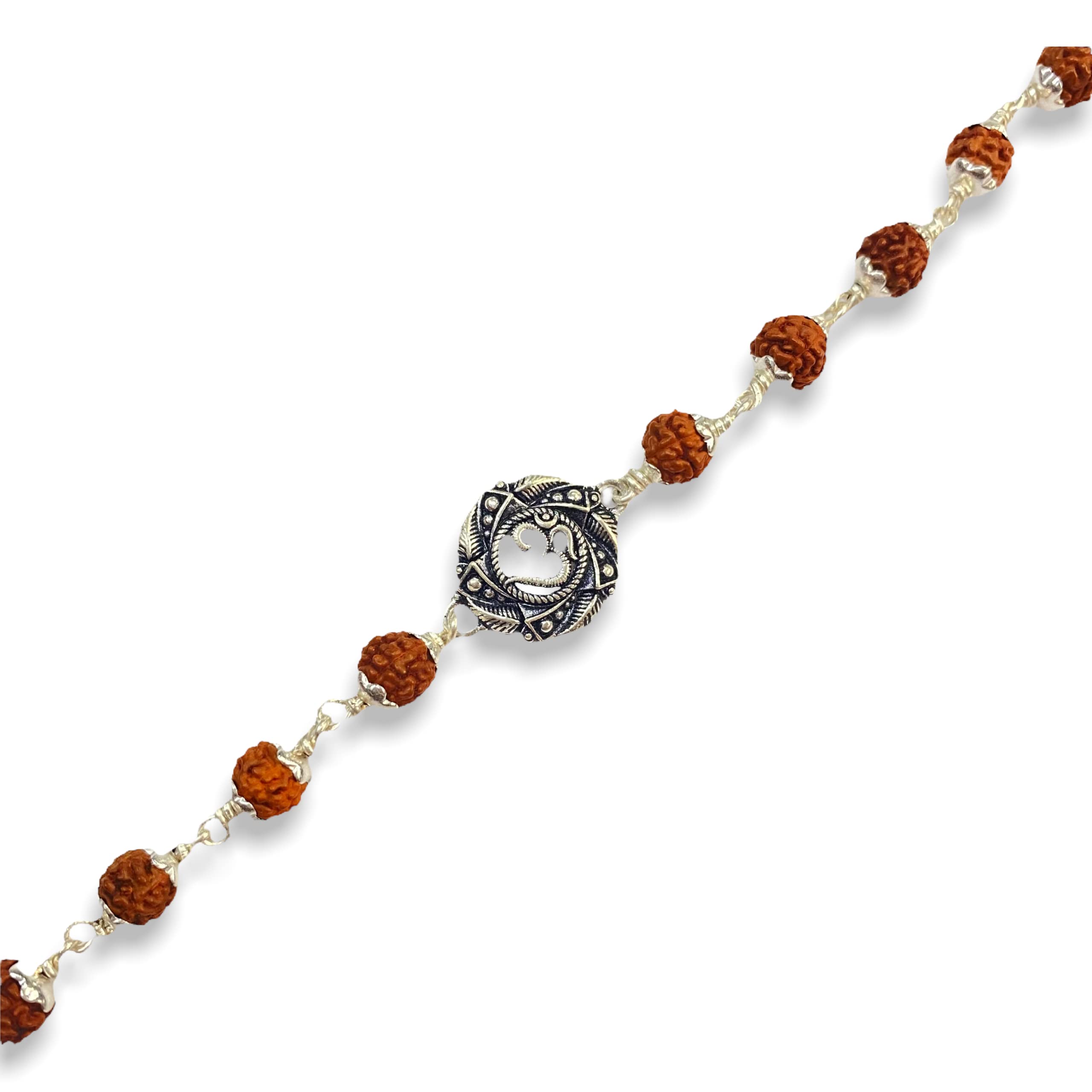 Hem Jewels Pure Silver Rudraksh Rakhi for Brother | Silver Bracelet for Boys and Men | Silver Bracelet Rakhi | Design: Om in Mandala (HJ_RKH56) (B0B4KSQKMG) Amazon Price History, Amazon Price Tracker