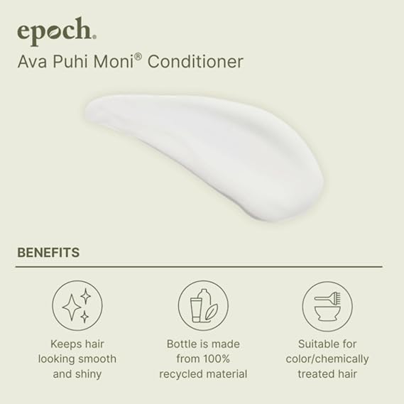 Nu Skin Epoch Ava Puhi Moni Shampoo & Light Conditioner | Embrace the South Pacific Tradition for 2-in-1 Hair Care | Infused with Natural Luster, Leaving Your Hair Clean and Soft | 8.4 Fl Oz