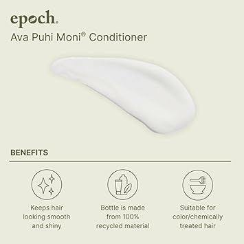 Nu Skin Epoch Ava Puhi Moni Shampoo & Light Conditioner | Embrace the South Pacific Tradition for 2-in-1 Hair Care | Infused with Natural Luster, Leaving Your Hair Clean and Soft | 8.4 Fl Oz