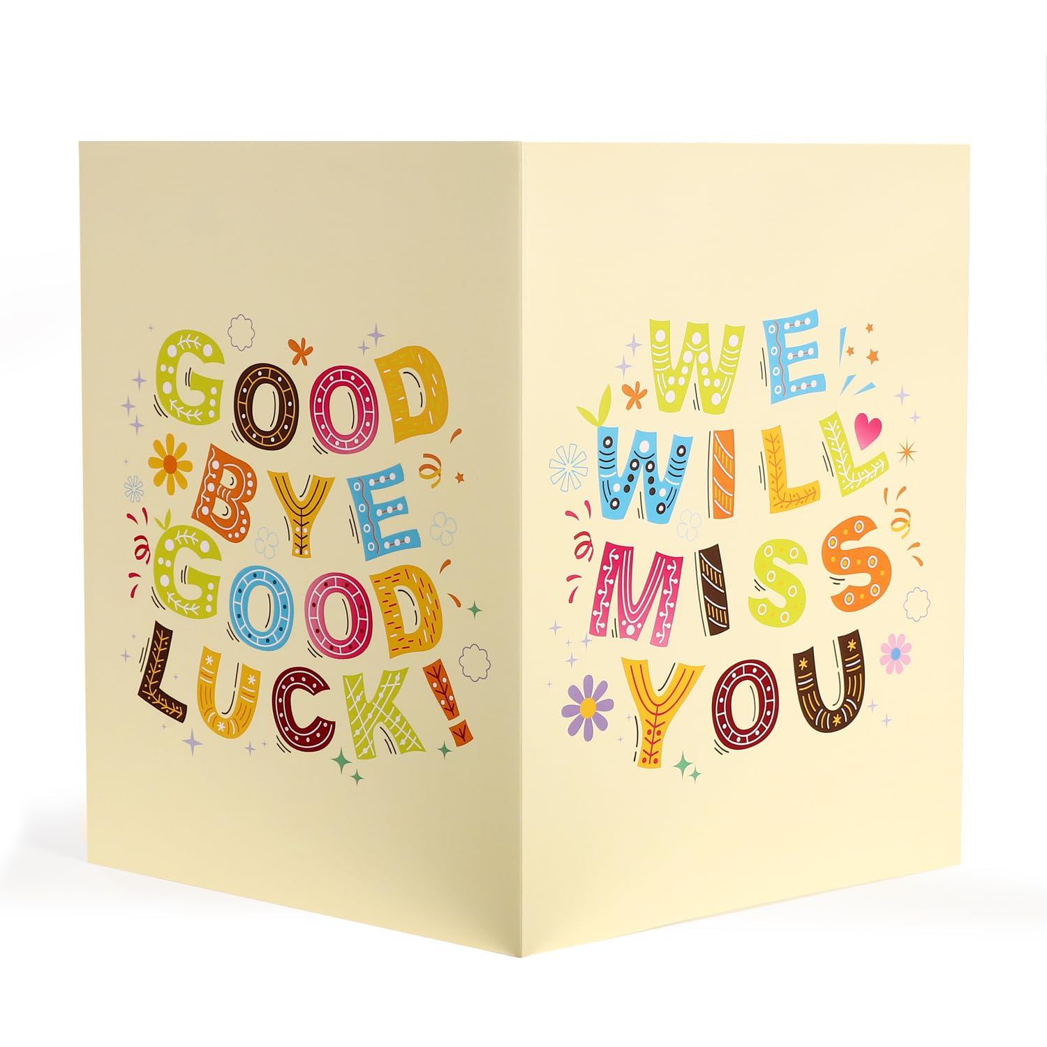 Goodbye Good Luck Card, Large Going Away Card Goodbye Cards for Coworkers Congratulations New Job Card We'll Miss You Farewell Card Big Huge Card for