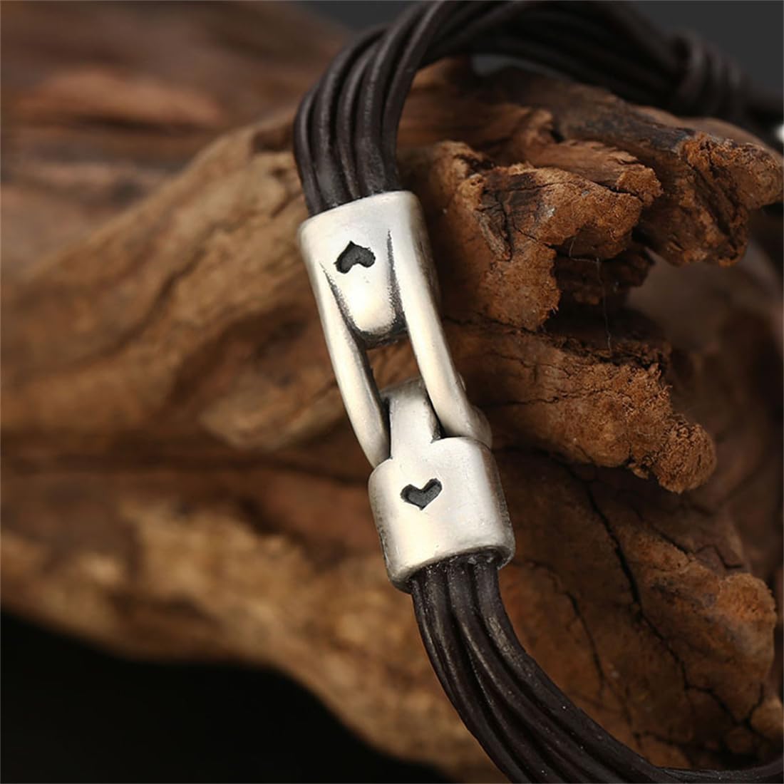 999 Piedi D'argento Creativo Corda Mano in Pelle Retrò, Uomini E Donne Moda Semplice Studente Corda Bracciale in Pelle