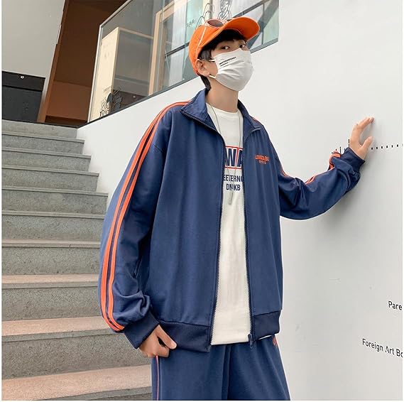 Amazon | [D.IIZOO] 春秋 長袖 セットアップ ジップアップ ジャケット