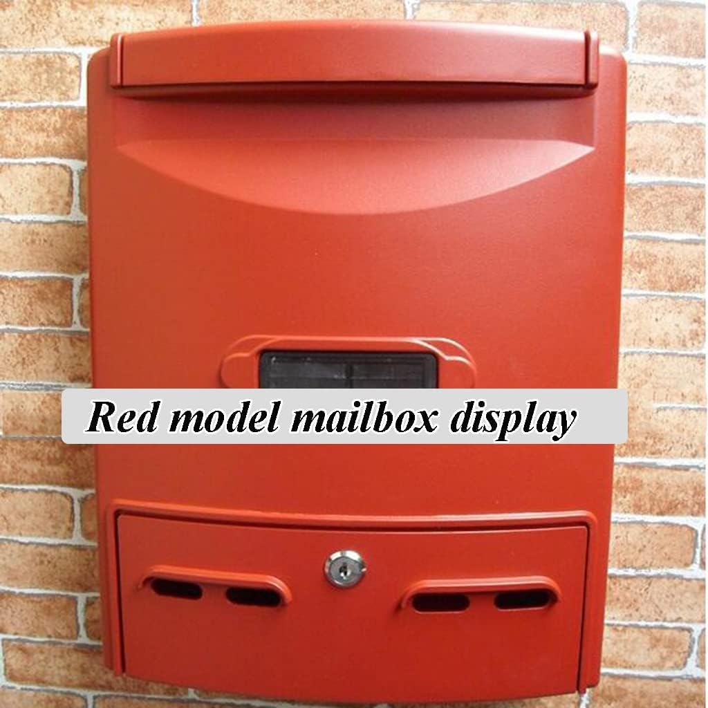 Exquisite Mailbox Large Capacity Post Box Combination Lock Mailboxes Retro Home Drop Box Wall Mount Mailbox can Be Used Indoor and Outdoor Safer