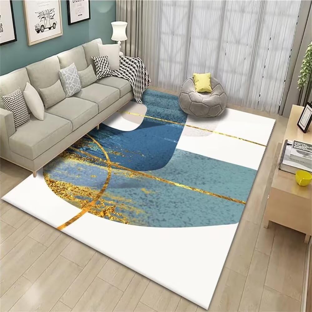 Tapis de salon jaune moutarde pour une décoration room chaleureuse