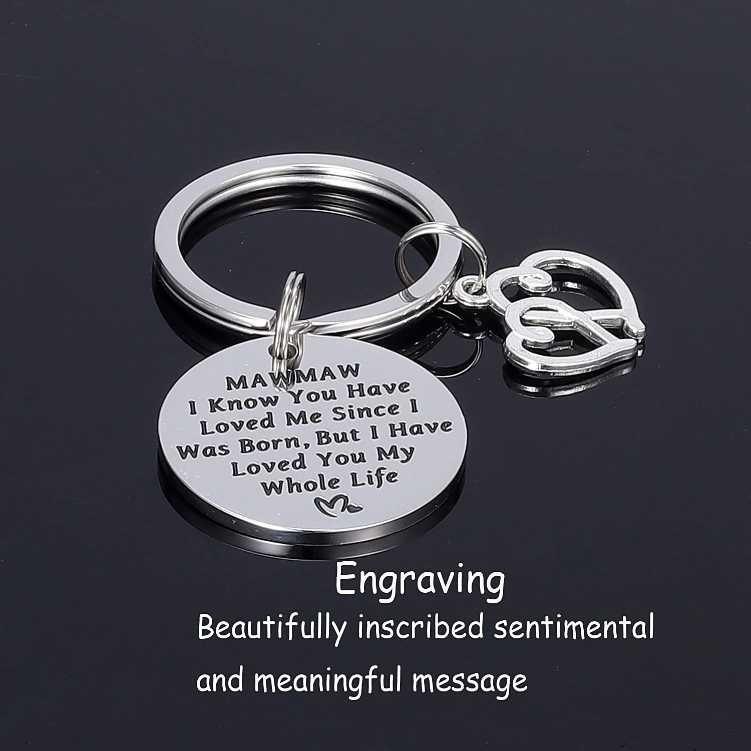 Kivosliviz Mawmaw Keychain Gifts for Women Her Maw Maw Key Chains Worlds Greatest Best Mammaw Ever Jewelry Mamaw Keyring Mawmaw Keychain