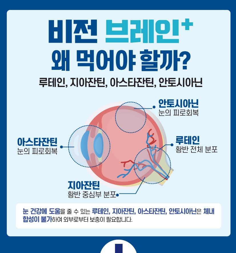 Miniatura 5 de KPurity VisionBrain+ Suplemento para la salud ocular y cerebral con luteína y zeaxantina, mejora la memoria, el enfoque y el rendimiento cerebral,