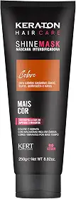 Keraton, Máscara matizadora hidratante, Trata e colore, Para cabelo castanho claro, louro, acobreado e ruivo, Shine Mask, 250g, Cobre