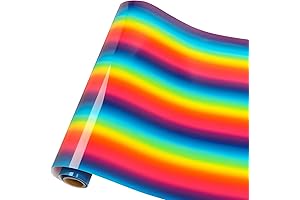 TransWonder Rainbow HTV Gradient Heat Transfer Vinyl Roll
