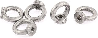 Aexit Marine M5 Fall Protection Female Thread Metal Shoulder Lifting Eye Nuts Bolt Ring Restraint Ropes & Lanyards 5 Pcs