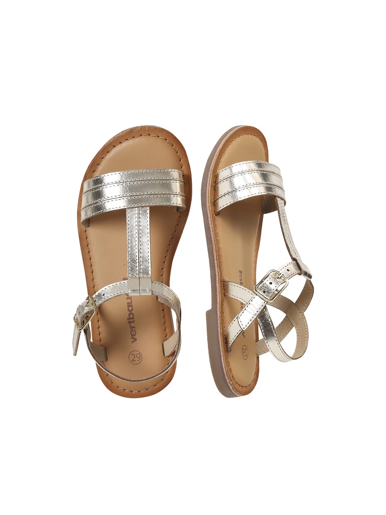 VERTBAUDET Sandales cuir fille