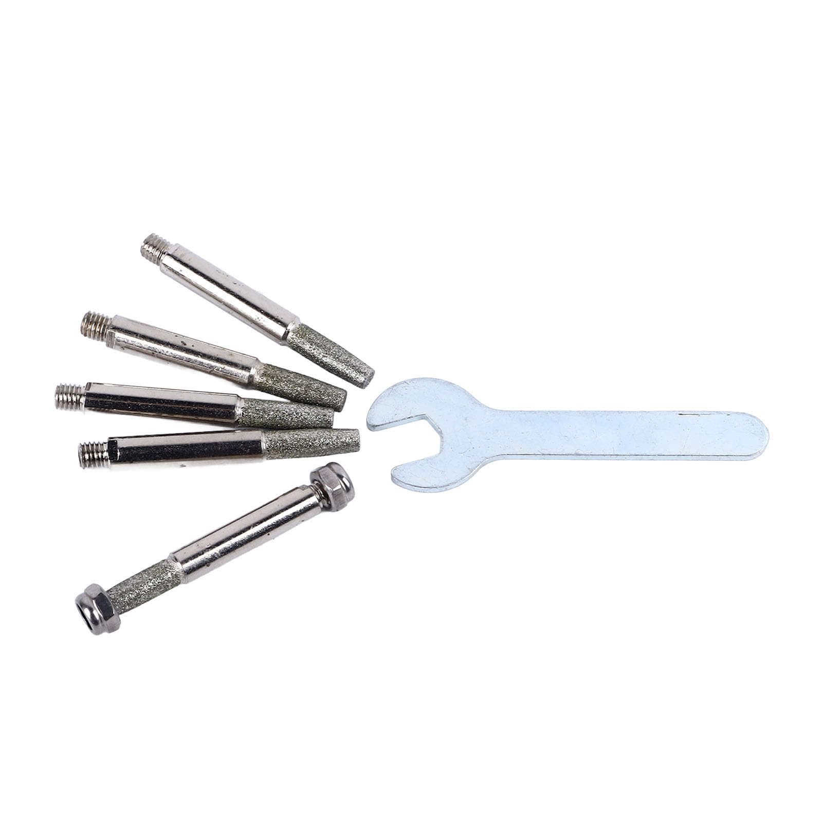 Cocoarm 5PCS Chainsaw Sharpener Bits Sand Grinding Stone File Chainsaw Sharpening Kit 4.8mm X 17mm 6mm Shank M5 Thread for Small Oil Saw 325 Large 8 Chain Users