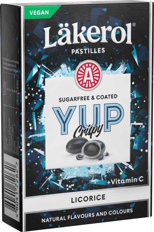 CloettaLakerol YUP Crispy Licorice Pastilles 24 Boxes of 40g 33.6oz