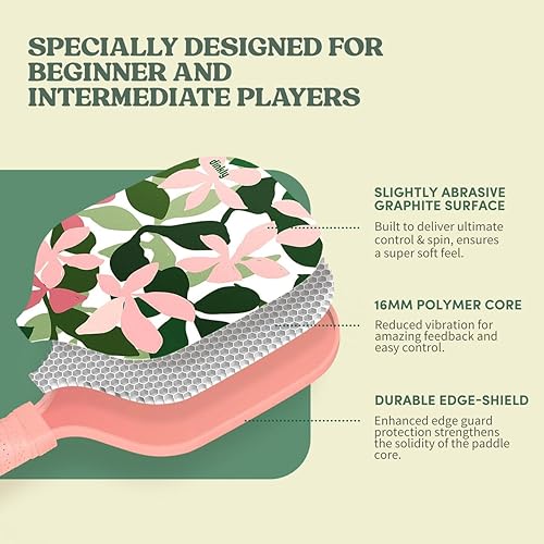 Vista 132 de Juego de 2/4 palas de pickleball aprobadas por USAPA, raqueta de pickleball de grafito/fibra de vidrio, 2 raquetas de pickleball, 4 bolas y 1 bolsa