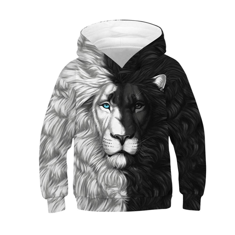 Sweat à Capuche Enfant Tigre 3D - Pull Coloré 6-15 Ans