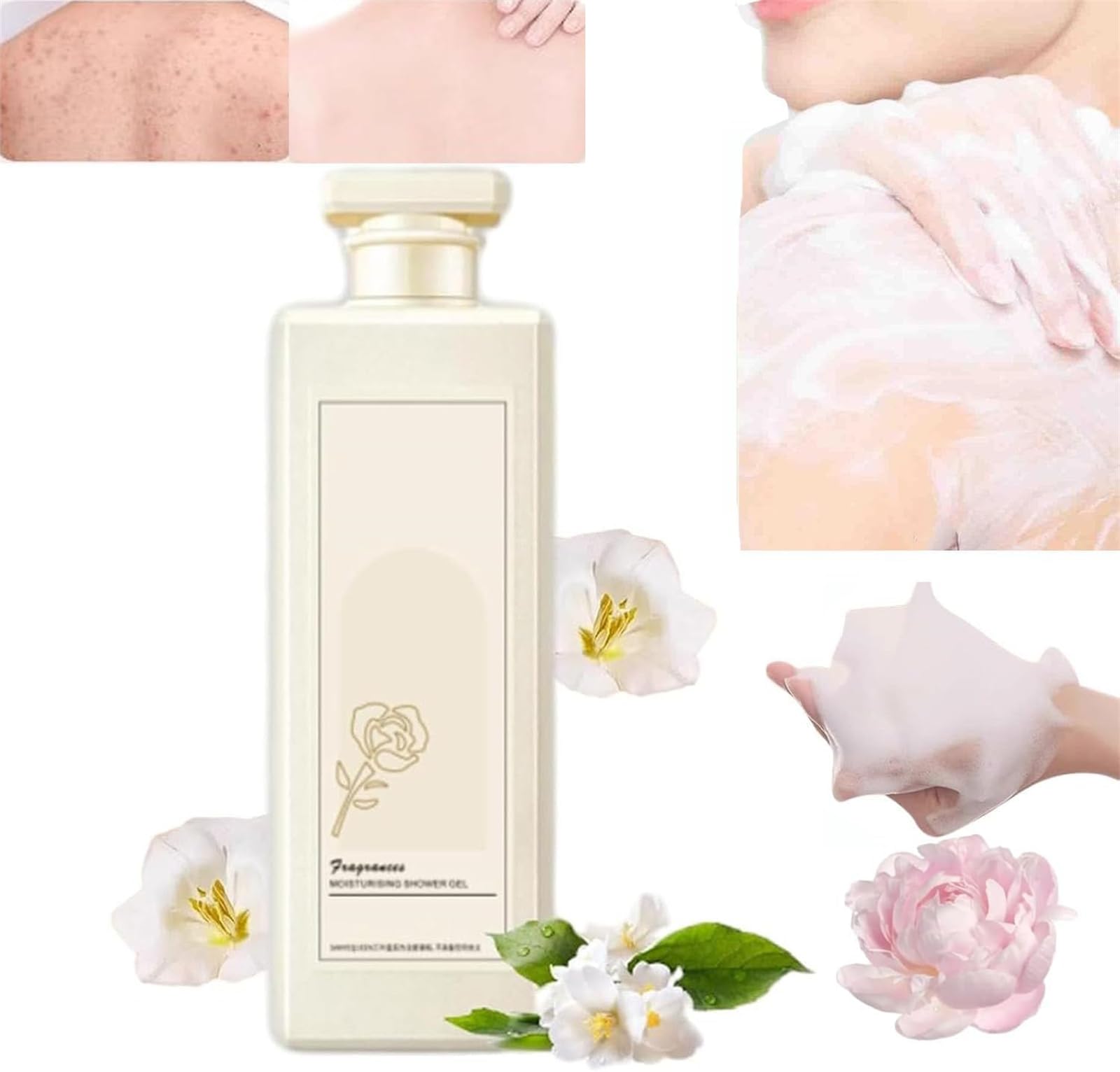 Bagnodoccia profumato, Bagnodoccia profumato, Gel detergente per Il Corpo idratante, Gel detergente per Doccia e Bagno, Gel detergente profumato a Lunga Durata per Tutti i Tipi di Pelle