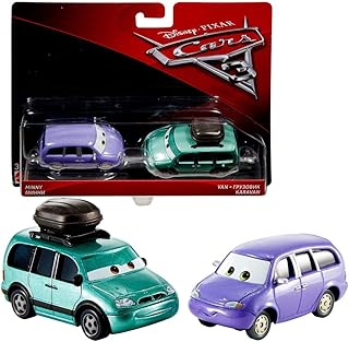 Doppelpack Modelle Auswahl | Disney Cars 3 | Cast 1:55 Fahrzeuge Auto | Mattel, Typ:Minny & Van