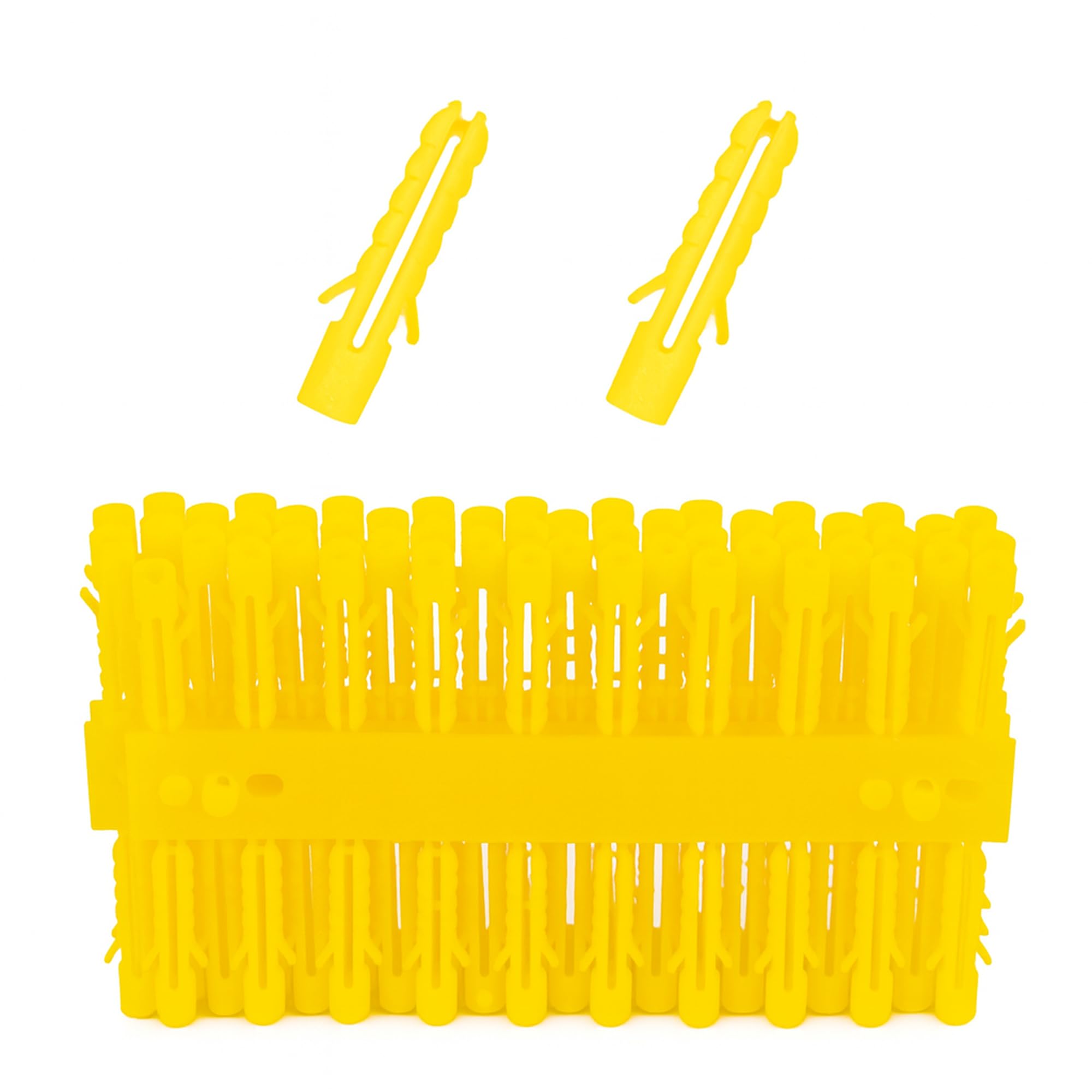 Navoys Mixed 100Pc 5Mm Screw Wall Plugs | 25Mm Masonry Fixings For Brick, Blockwork & Concrete | Ideal For Shelves, Hooks, Small Brackets & General Diy (100Pc - 5Mm Plugs)