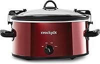 Crock-Pot 6-Quart Cook & Carry Portable Slow Cooker, Red - Locking Lid for Spill-Free Travel, SCCPVL600-R