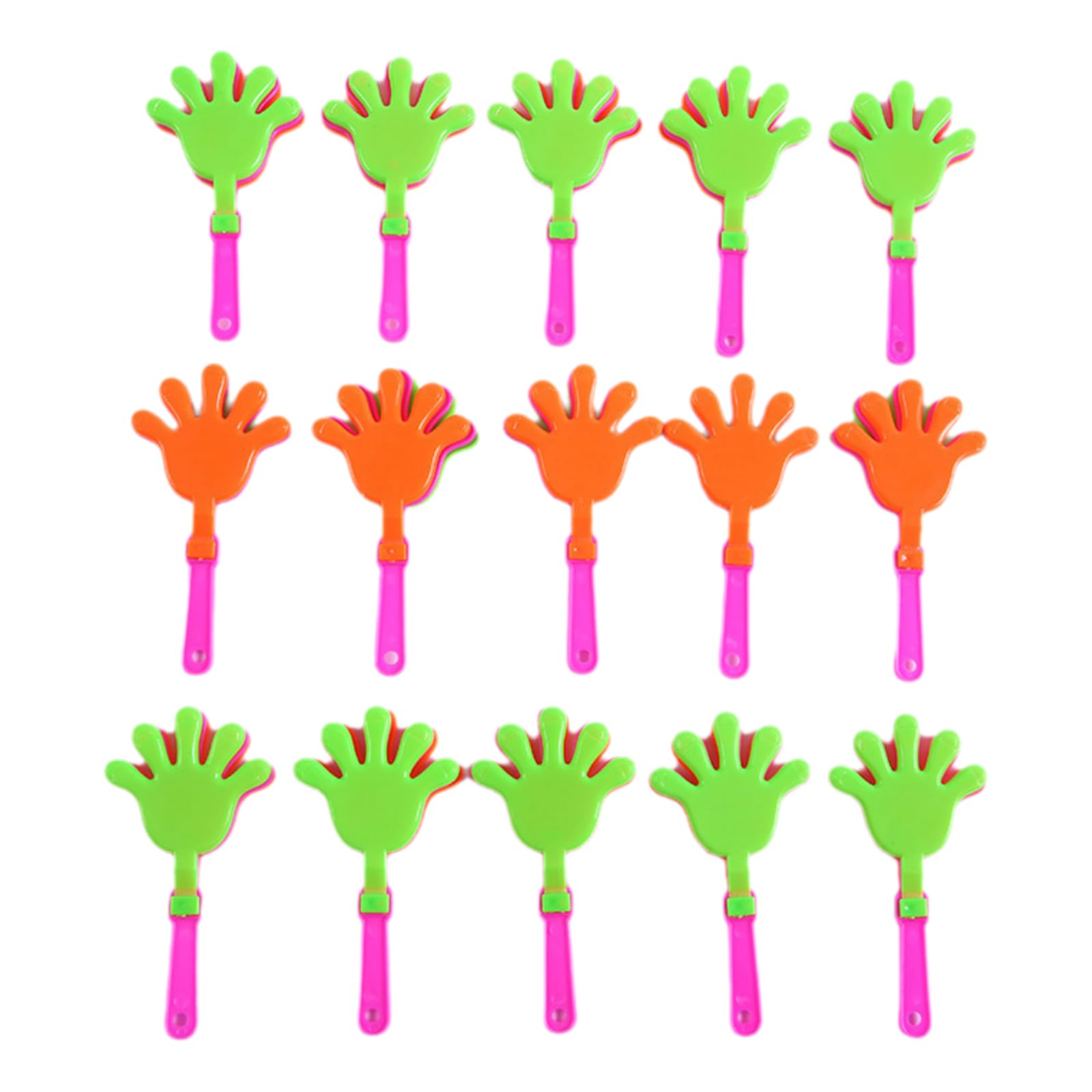Tazweeq Mini 30 Pcs Hand Clappers, Party Noise Makers Bulk, Plastic Noise Makers Party Favors Game Accessories, Colorful Clappers Noisemakers for Sporting, Parties, Concerts Events, Fiesta, Birthday