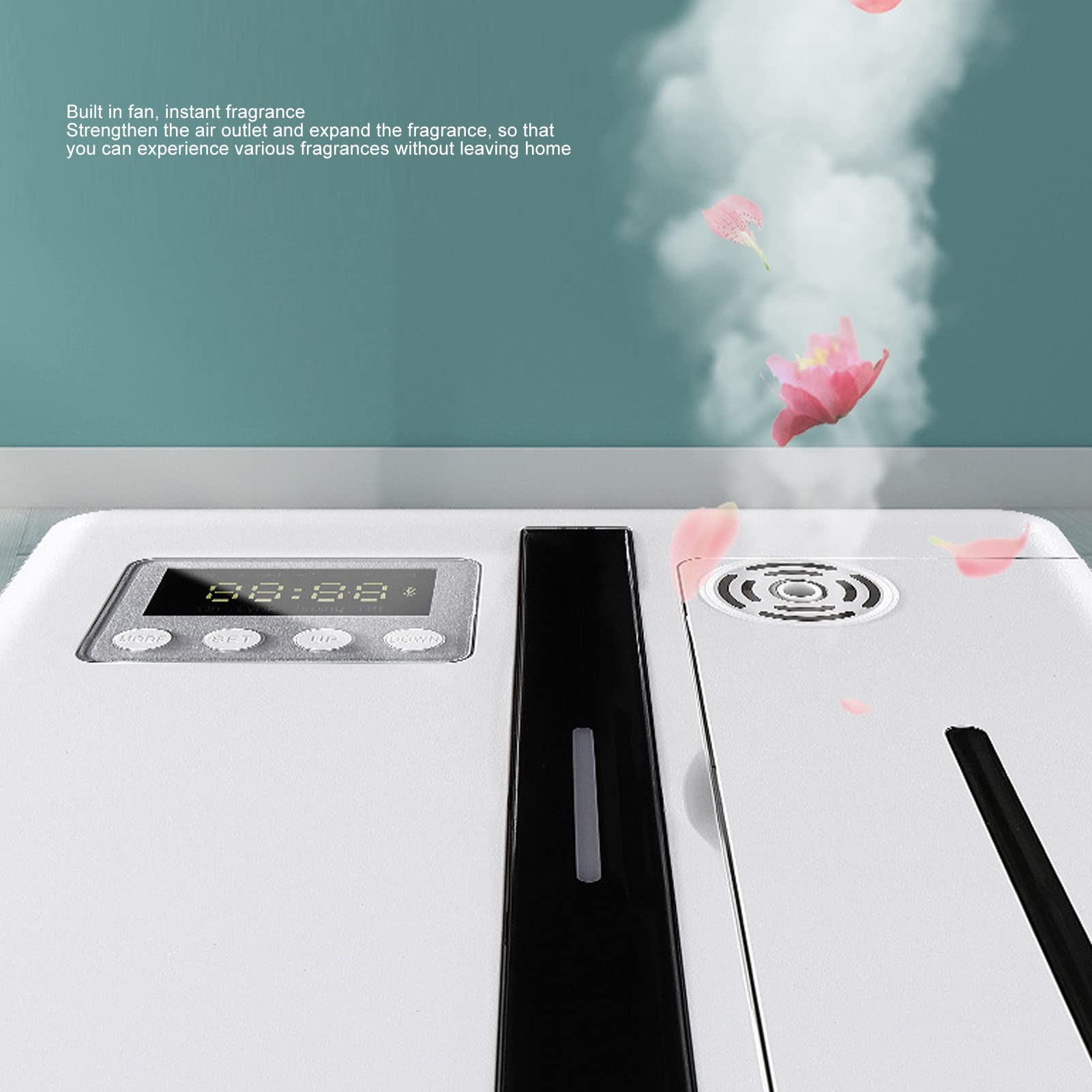 Difusor De Aceites Esenciales, Smart Scent Air Machine, Difusor Automático De Aroma con Tecnología De Nebulización,Máquina De Aire Perfumada Inteligente para El Hogar, Hotel, Bar, KTV EU 100-240V