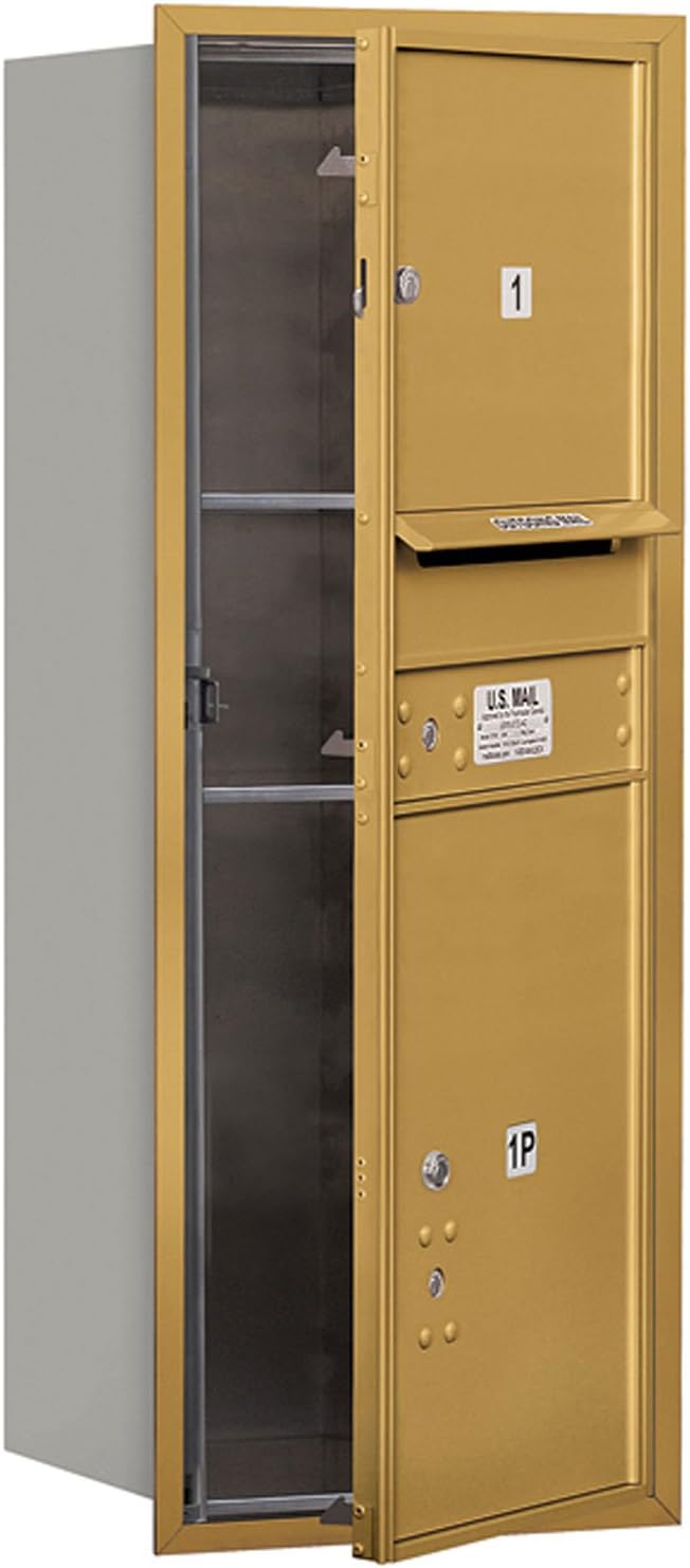 Salsbury Industries 3710S-01GFU 4C Horizontal Mailbox, Gold