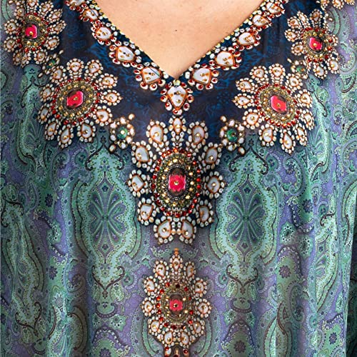 Image of Miss Lavish London Women's Kaftan- Kaftan Dress for Casual, Party, Evening, Vacation and Everyday Wear