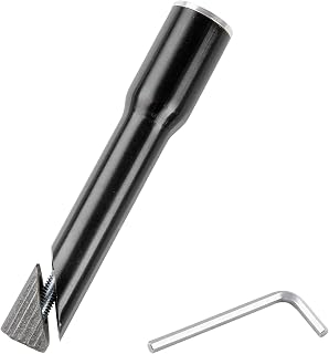 JTgugu Elevador de manillar de bicicleta de 25,4 mm y 28,6 mm, adaptador con llave hexagonal, aluminio, alargador para manillar de bicicleta, color negro