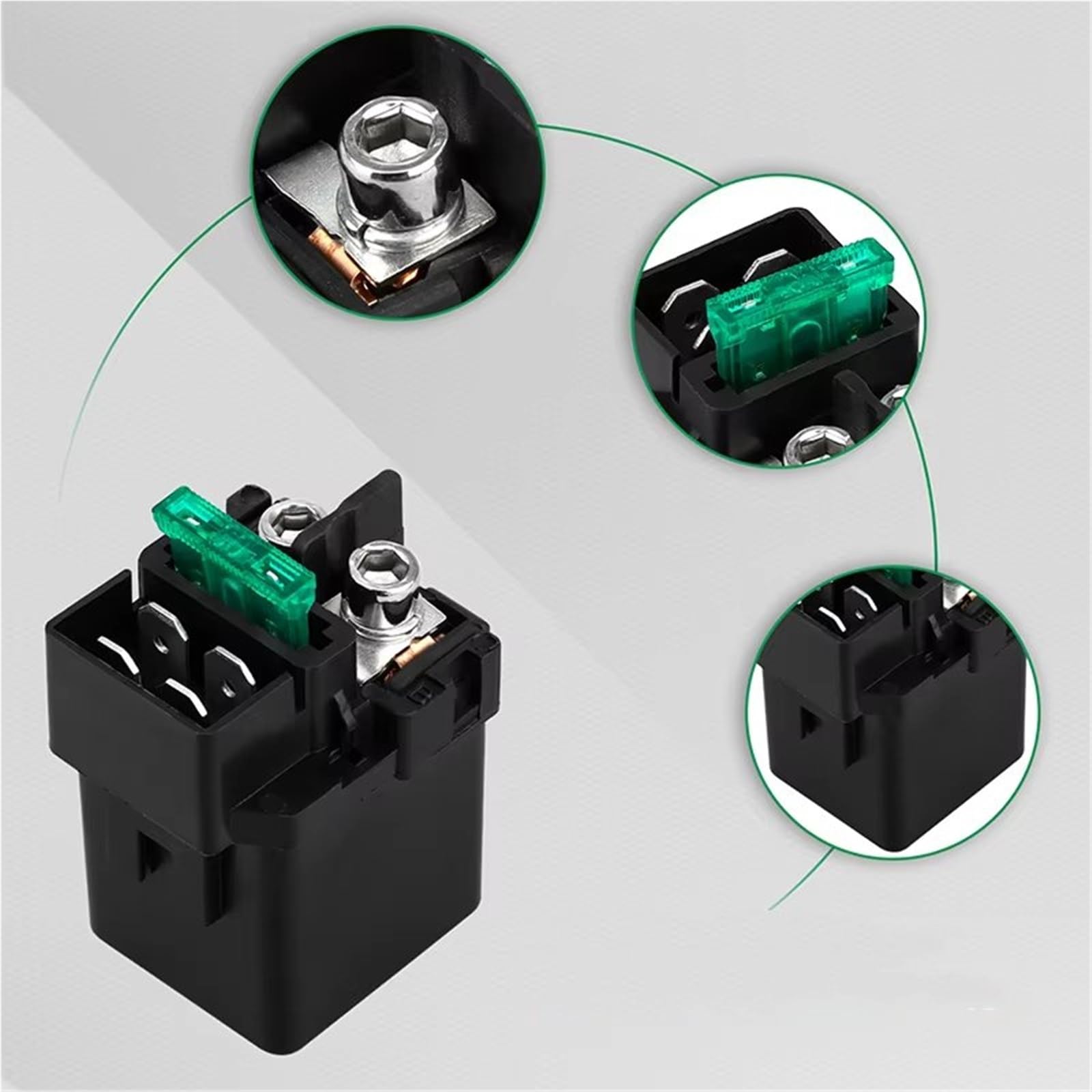Kompatibel Mit Für ZX-6R Für Ninja ZX600 1995–2012 Für ZX-10R 2004–2010 Für ZZR1200 ZX1200 2002–2005 Motorrad-Starterrelais(2 pcs)