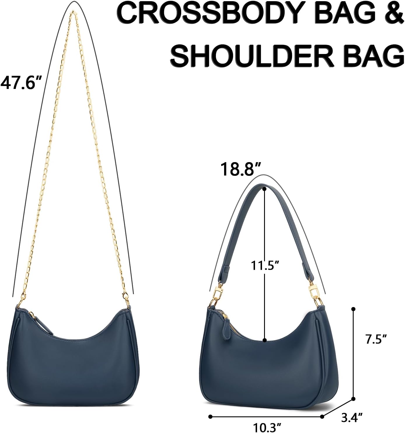 KKXIU Shoulder Bag for Women Cute Hobo Purses and Handbags Retro Clutch Underarm Purse | Cute, Retro, Cute, Retro - Image 7