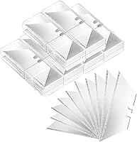 Vista 12 de Vickay - Juego de 30 cuchillas para cuchillos utilitarios, cuchillas de repuesto para cortadores de caja de acero SK5 resistentes con estuche
