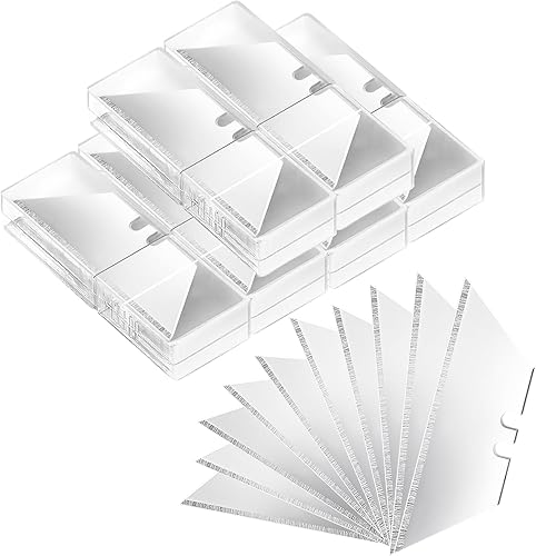 Miniatura 45 de Vickay SK5 - Paquete de 60 cuchillas de repuesto de acero resistente con estuche de plástico, cuchillas de afeitar de tamaño estándar