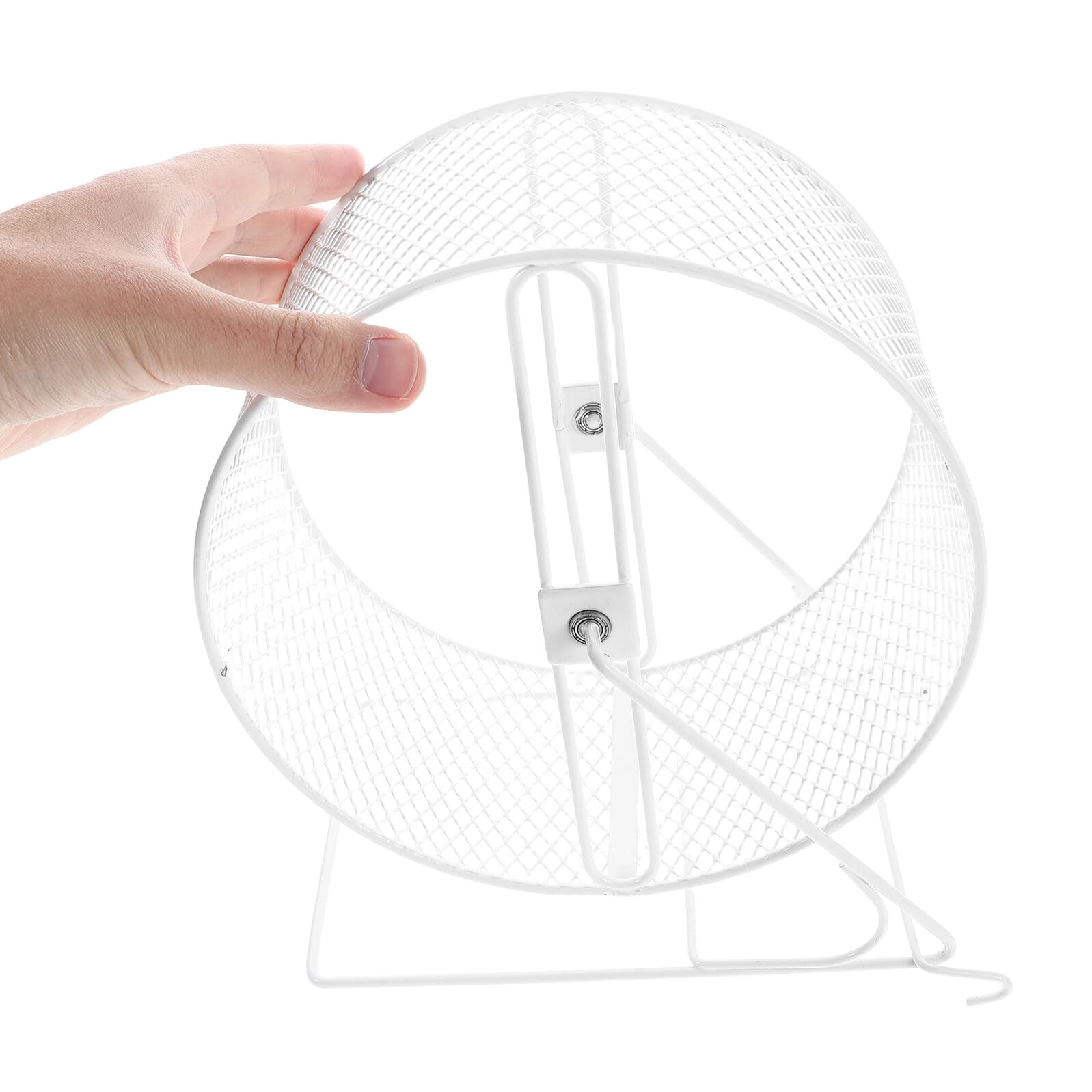 Rueda para Hámster Metálica Silenciosa de Ejercicio Estable para Jerbos Ratones y Pequeños Roedores Protección de Uñas y Diseño Duradero para Fitness Diario