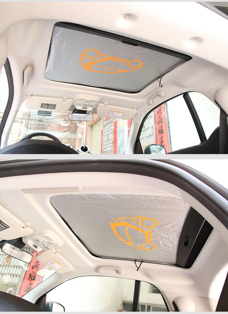 Toit ouvrant Pare-Soleil Isolation Rideau Toit Protection Solaire adapté pour Smart 451 453 Fortwo Forfour,fortwo