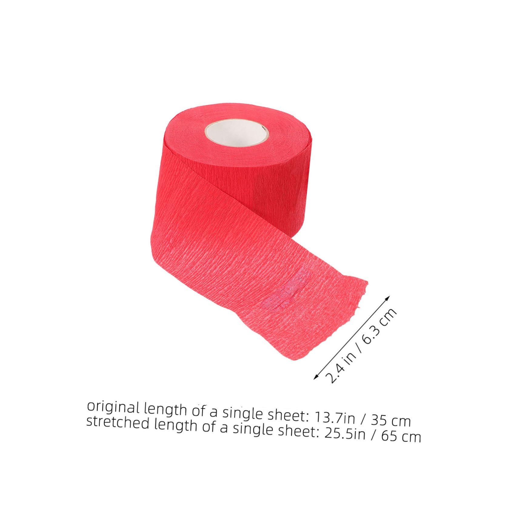 PACKOVE Banda para cuello de peluquería desechable de papel rojo, 10 unidades, cómoda y protectora para cortes en barbería profesional y casa