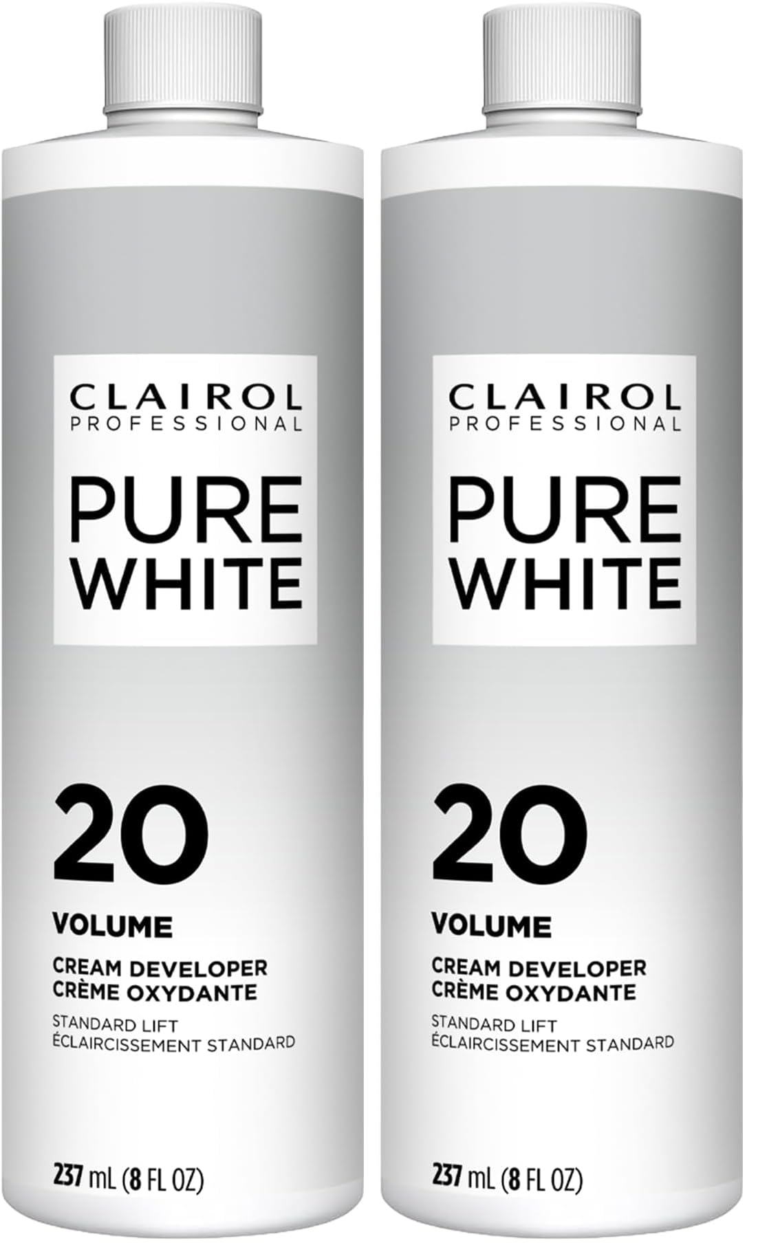 Clairol Professional Clairoxide Pure White 20 Volume Creme Developer, 8 Fl Oz (Pack of 1)