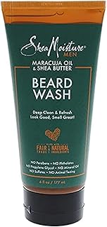 SheaMoisture Beard Wash for a Full Beard Maracuja Oil & Shea Butter to Deep Clean and Refresh Beards 6 oz