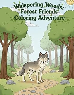 Whispering Woods: Forest Friends Coloring Adventure