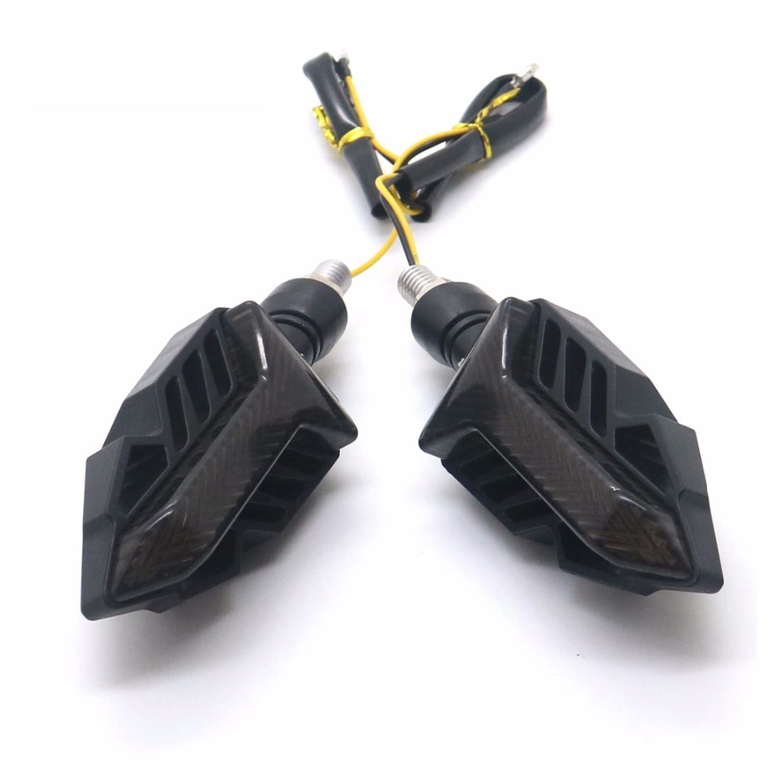 Clignotant Clignotants Blinker De Moto Ambre Paire Séquentielle Indicateur De Motocross Fumé Feux De Virage De Virage Clignot