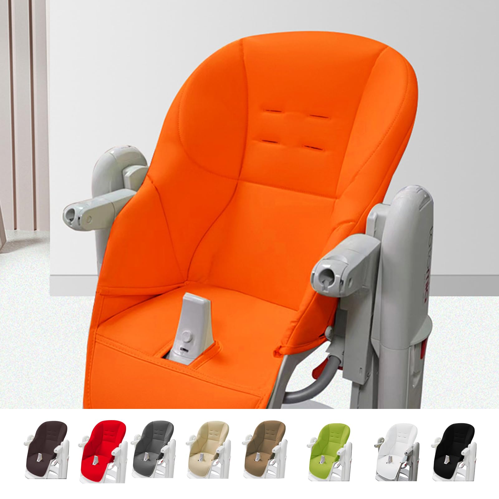 Cuscino Per Seggiolone, Fodera Per Sedia Da Pranzo Per Bambini, Custodia In Pelle PU Copri Seggiolone Pappa, Imbottitura Seggiolone Universale Fodera Cuscino Per Seggiolone Peg Perego, Baoneo, Kosmic