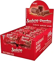 Paçoca Zero Açúcar com Chocolate 70% Cacau - Display 24 unid.
