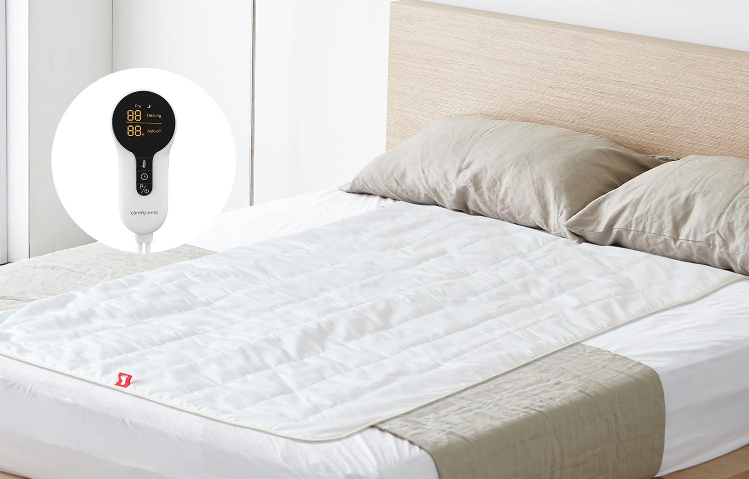 Comfytemp Electric Underblanket Double with FootZone Heat Boost, Heated