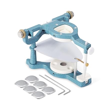 DENTASOP Dental Magnetic Articulator, Denture Articulator, Large Size Type C Articulator for Dental Labs, Dentists and Learning Students