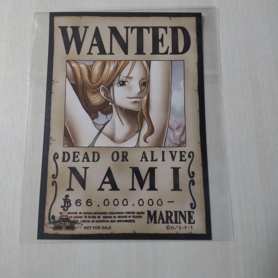 Amazon.co.jp: 麦スト 限定 手配書カード ルフィ ゾロ ナミ : ファッション 