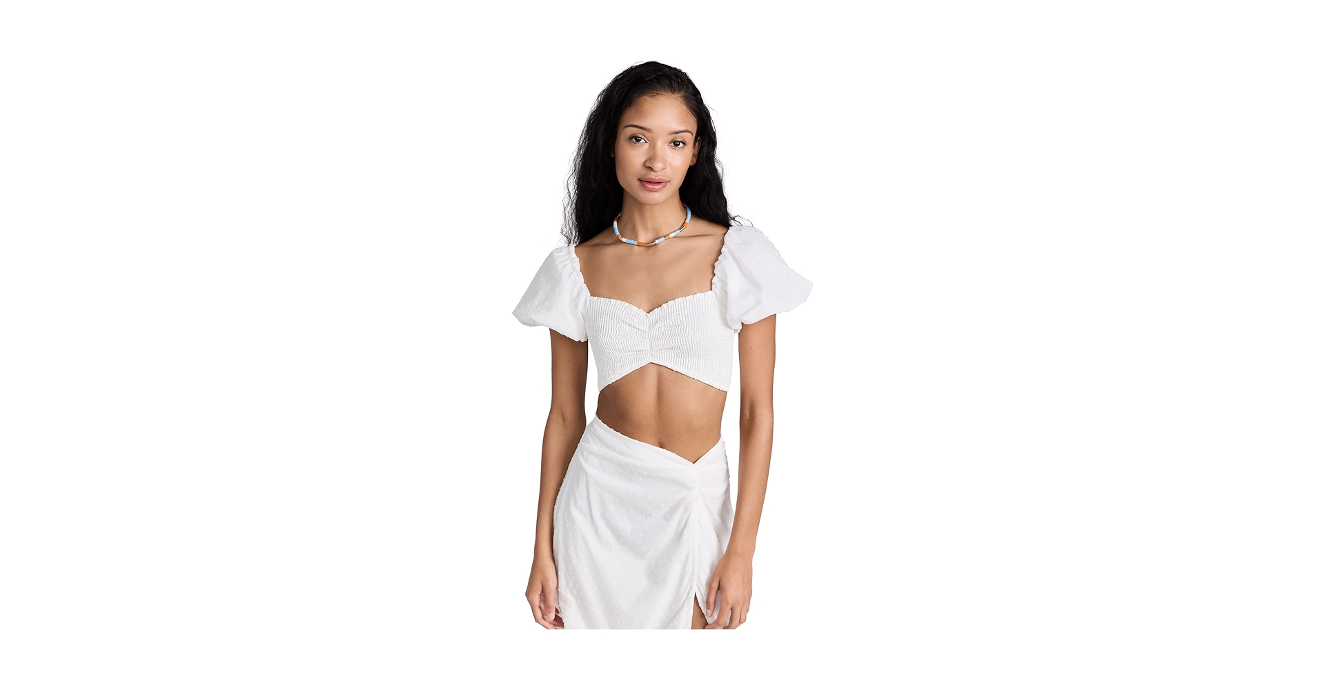 Peixoto Women's Louisa Crop Top, White Lotus, XS at Amazon Women's